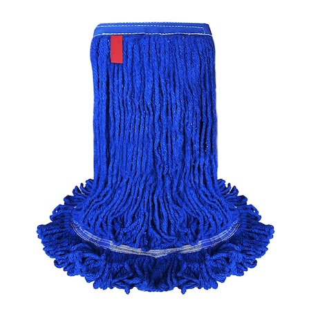 Kleen Handler 24 Oz Heavy-Duty Loop-End Wet Mop Head Refill, Dark Blue, for Industrial and Commercial Use KHHD-LEM-BD-DBL-24-1